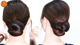 【技なし 巻きなし】ほぼヘアゴムで出来る低めおだんごヘアアレンジ