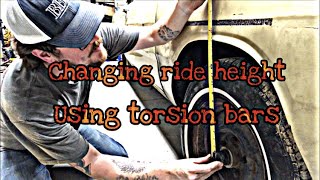 How to easily adjust torsion bars to change ride height