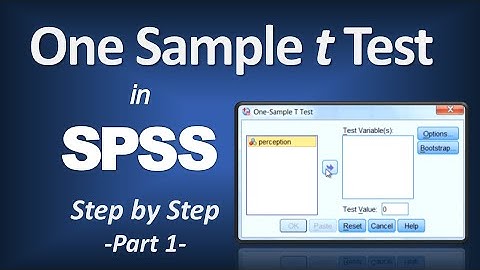t Test in SPSS - P-Value; Null Hypothesis; Written Resutls; APA Format (Part 1 of 2)