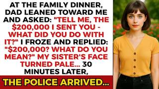 My Dad Asked $200K — What Did You Do With It I Froze What$200K  My Sister Turned Pale