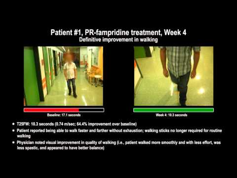 Assessing the clinical benefit of PR-fampridine - Supplementary video patient 1 [42957]