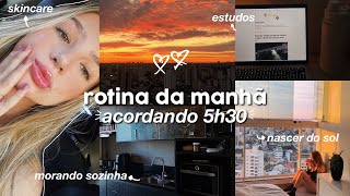 rotina da manhã 5h30 | estudos, alimentação, morando sozinha...