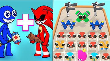 Merge Alphabet Lore Run and Merge Rainbow Friends #alphabet #mergealphabetlorerun #alphabetlore