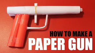 How to make a paper gun that shoots