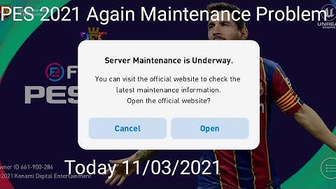 PES 2021 server maintenance. How to solve this problem at a time today.11/03/2021 Watch full video.