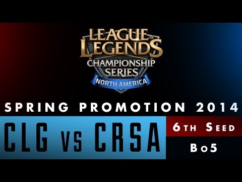 LCS NA Spring Promotion 2014 - 6th Seed - CLG vs CRSA - Game 5