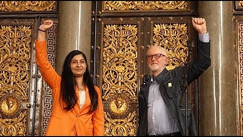 Moments from Jeremy Corbyn & Zarah Sultana at the launch of #YourParty Merseyside.