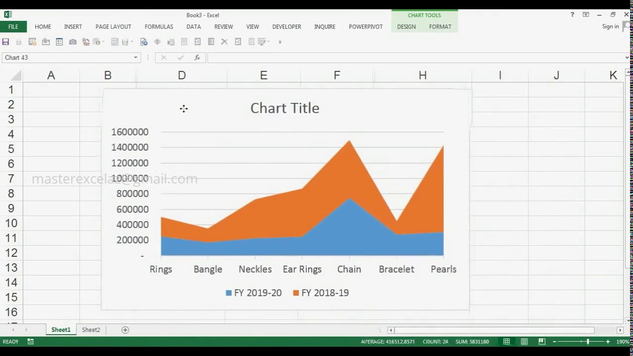 Area Chart Excel