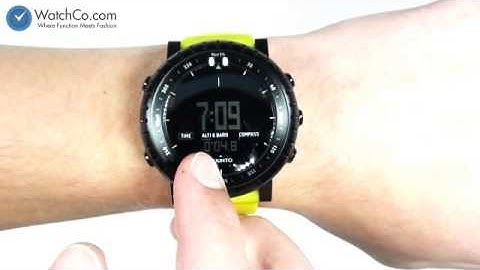 Suunto Mens Core Plastic Watch