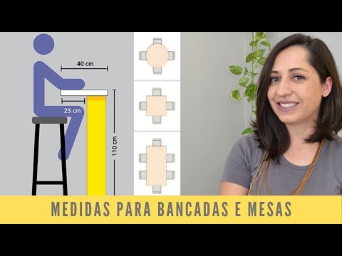 Medidas de bancadas e mesas | Jaqueline Siebert