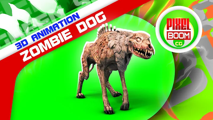 Green Screen Zombie Dog Halloween Horror - Footage PixelBoomCG