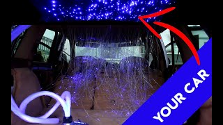 Install STAR LIGHT in Your Car  (1000 Pcs 32W LED Fiber Optic Light Star)