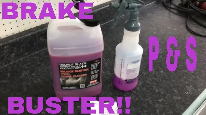  P&S Professional Detail Products - Brake Buster Wheel and Tire  Cleaner - Non-Acid Formula Safe For All Wheel Types, Removes Brake Dust,  Oil, Dirt, Light Corrosion (1 Pint) : Automotive