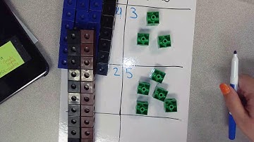 Adding 2-digit numbers using Connecting Cubes
