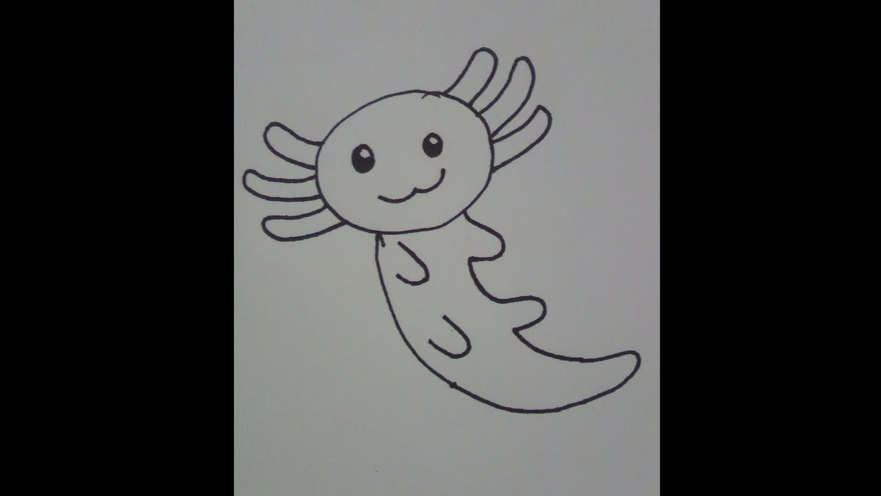 como DIBUJAR un AXOLOTL MEXICANO KAWAII paso a paso PARA NIÑOS // como  DIBUJAR un AXOLOTL. #shorts - thptnganamst.edu.vn