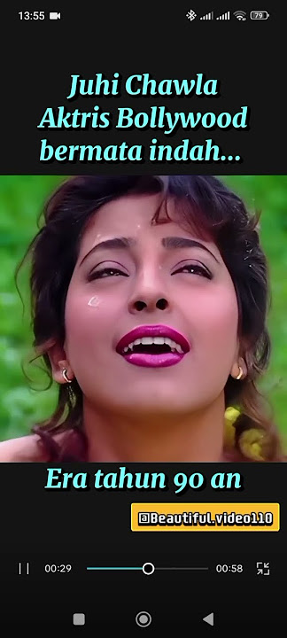 Juhi Chawla aktris cantik Bollywood bermata indah #perempuancantik #beautifulvideo   #cantikalami