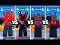 Hyper vs knife vs upgraded vs titan speakerman   toilet tower defense roblox