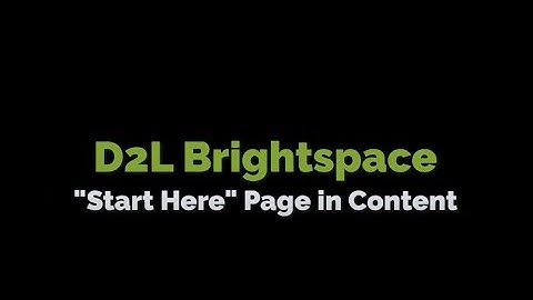 IDL7140 D2L Start Here Page