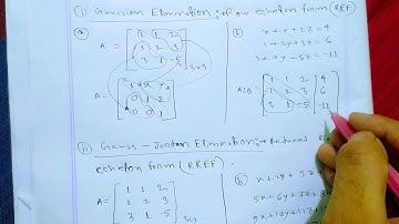 Gaussian Elimination and Gauss Jordan Elimination Method Basic Difference Bangla Tutorial ||