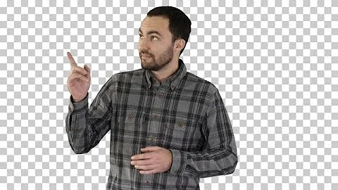 Man Points Left And Right Stock Video