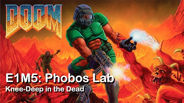 Doom Original 1993 | E1M5: Phobos Lab | Knee-Deep in the Dead | MS DOS | Gameplay HD
