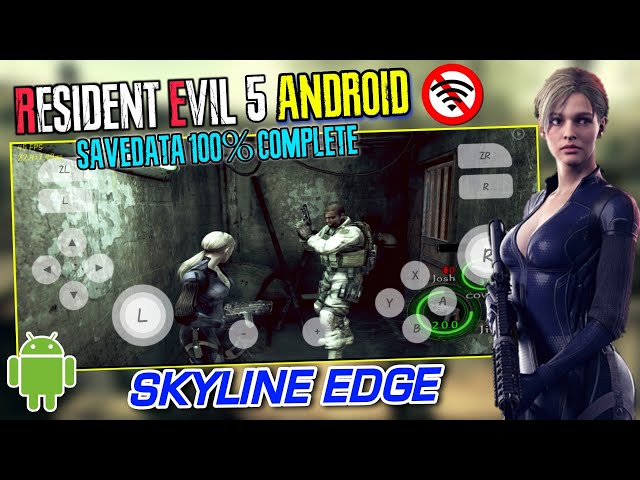 Resident Evil 5 Gameplay On Skyline Edge V72 Emulator Android + Fix  Graphics 