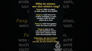 Wenn Du Wissen Willst, Wer Dich Wirklich Mag Hör Auf, Dich Zu Verstellen.