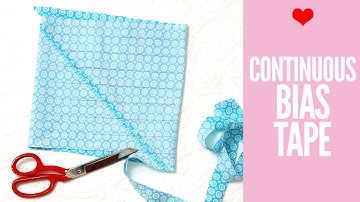 How to Make Continuous Bias Tape (Bias Binding)