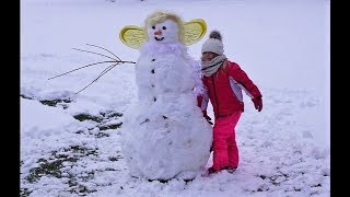 ??????v ??? ????  Willst du einen Schneemann bauen - Winterspaß - How to make a snowman