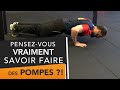 Corrigez vos pompes  technique erreurs progression morphologie