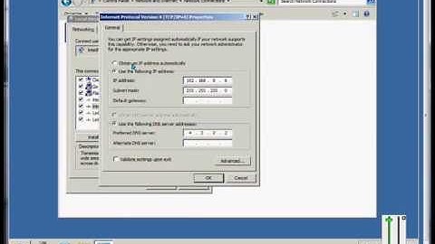 How to change the IP address from static to dynamic on a Microsoft Windows 2008 server