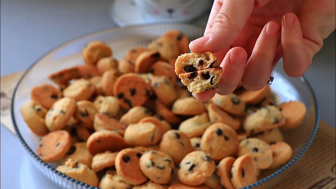 ☕️Çaya Kahveye TEK LOKMALIK Mini Cookies Tarifi😍 Bayatlamayan MİNİ COOKİE – Lokmalık Kurabiye