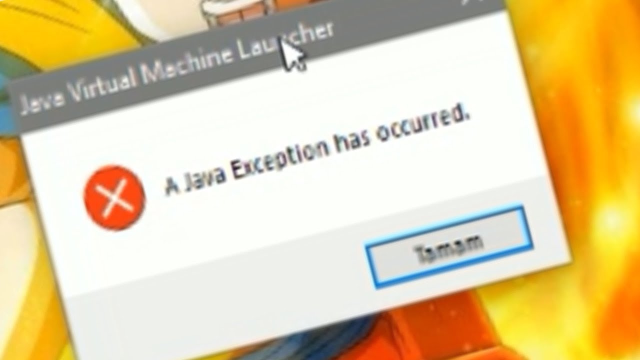Java error exception has occurred. A java exception has occurred. A java exception has occured как исправить без переусиановки.