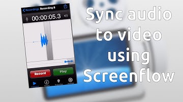 Sync audio to video using Screenflow