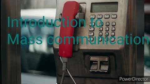 introduction to mass communication