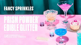 Black Edible Glitter for Drinks and Food