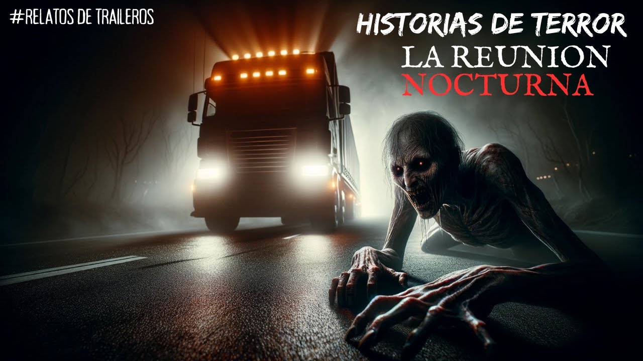 RELATOS De TERROR TRAILEROS: REUNIÓN NOCTURNA 🌙-Historia De TERROR En La CARRETERA De La Oscuridad 👻