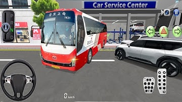 New Kumho Buslines bus Ready For Repairing - 3D Driving Class - Android Gameplay