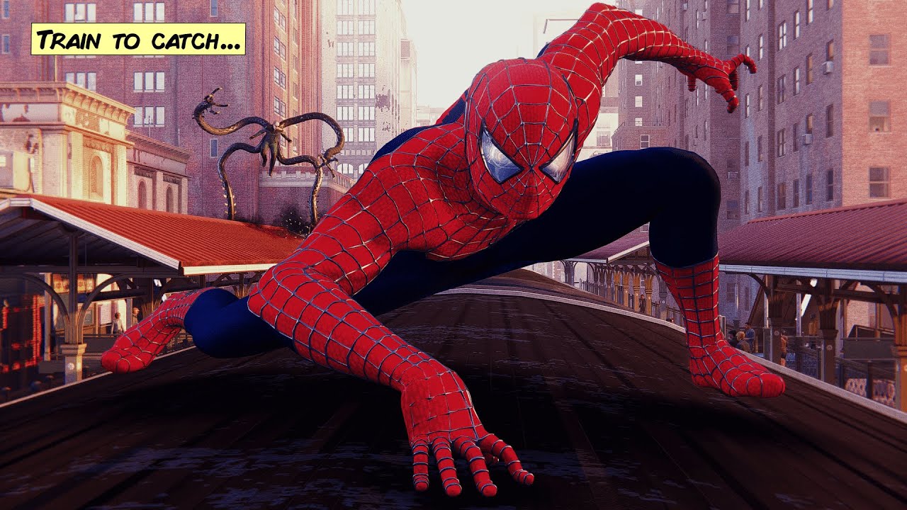 Spider-Man Remastered PC Spider-Man 2002 Suit Doc Ock Train Boss Fight Mod  Gameplay Movie Accurate - YouTube