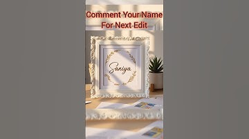 Saniya Frame name editing||#ytshorts#imagecreation#meta#ai#frame#nameart