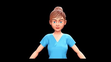 Nurse - Stylized Character Woman - Ha - Blender Cycles And Eevee - 3D Model