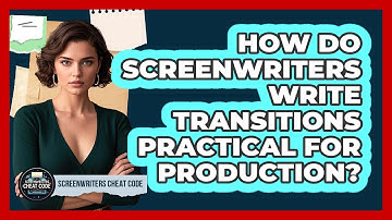 How Do Screenwriters Write Transitions Practical For Production? - Screenwriter