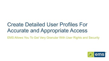 EMS Feature: User Access