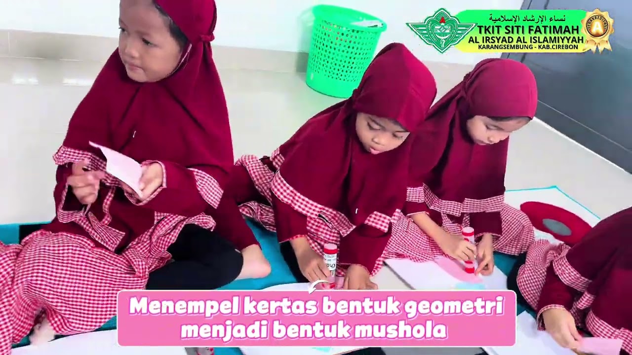 Kids Activities || Mengenal Bentuk Geometri Menjadi Bentuk Mushola 🕌