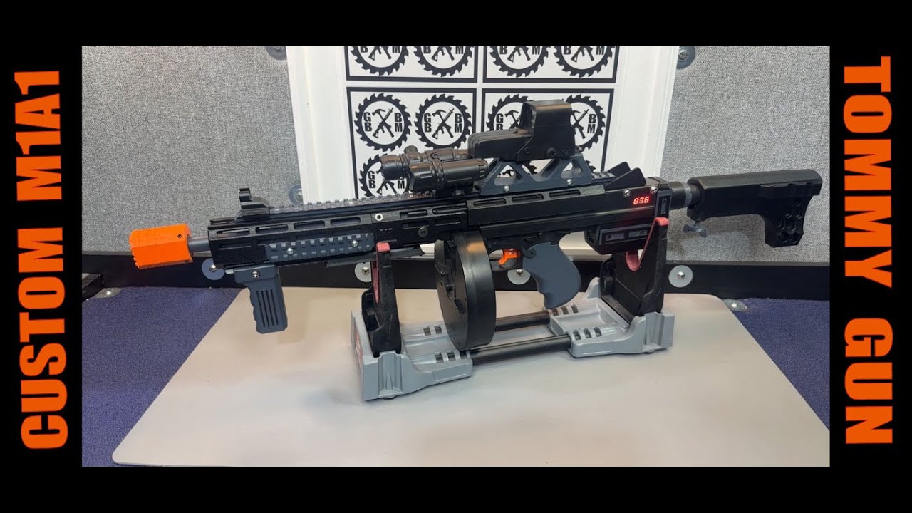 Full Custom M1A1 Thompson Tommy Gun Gel Ball Blaster TOY