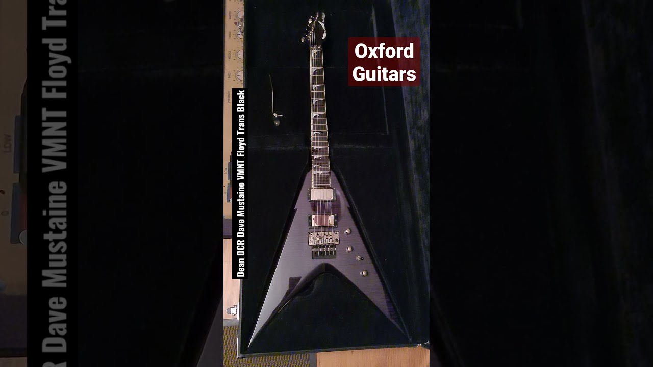 Dean DCR Dave Mustaine VMNT Floyd Trans Black 2011 Signature guitar 