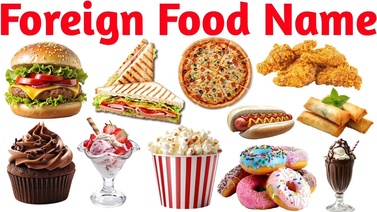 Top 20 Fast Food Names for Kids 🍕🍟 | Learn Tasty Foods in English with Pictures & Sounds