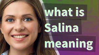 Salina Meaning Of Salina