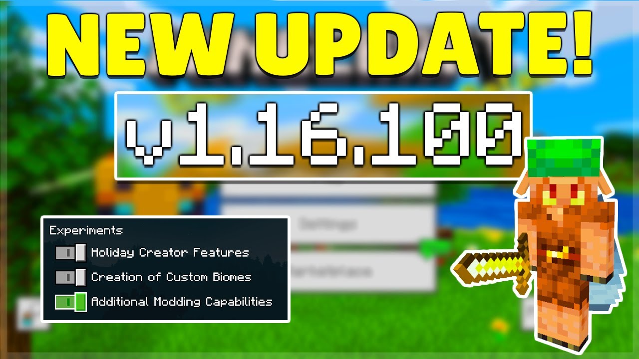 Download Minecraft 1.16.100 Nether Update apk free: Full Version