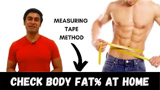 How to check body fat percentage at home with measuring tape